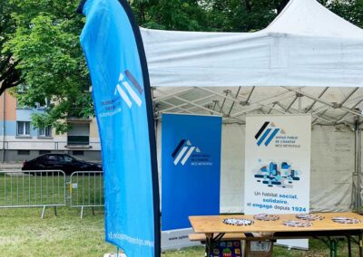 Une photo du stand de l'OPHMM