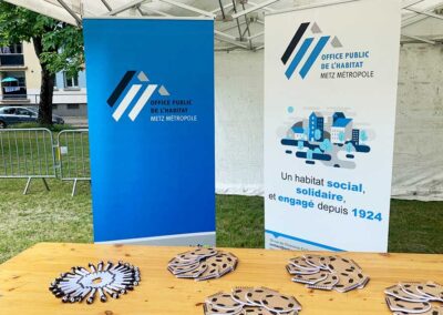 Une photo du stand de l'OPHMM